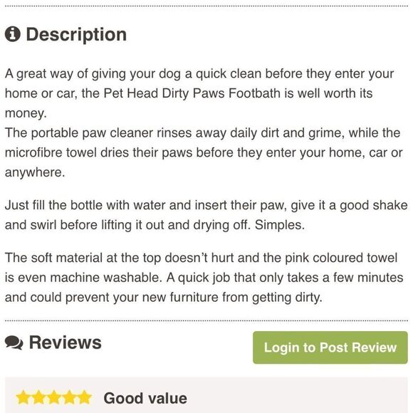 NEW I Love Pet Head Dirty Paws FootโBath - Picture 3 of 9